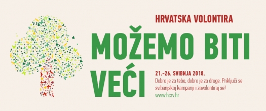 Hrvatska volontira logo '18.