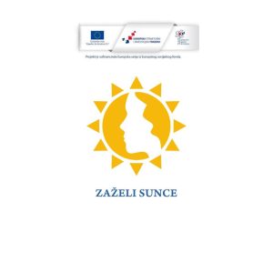 Na slici su logoi ESF-a i drugog projekta Zaželi Sunce, lice žene u Suncu